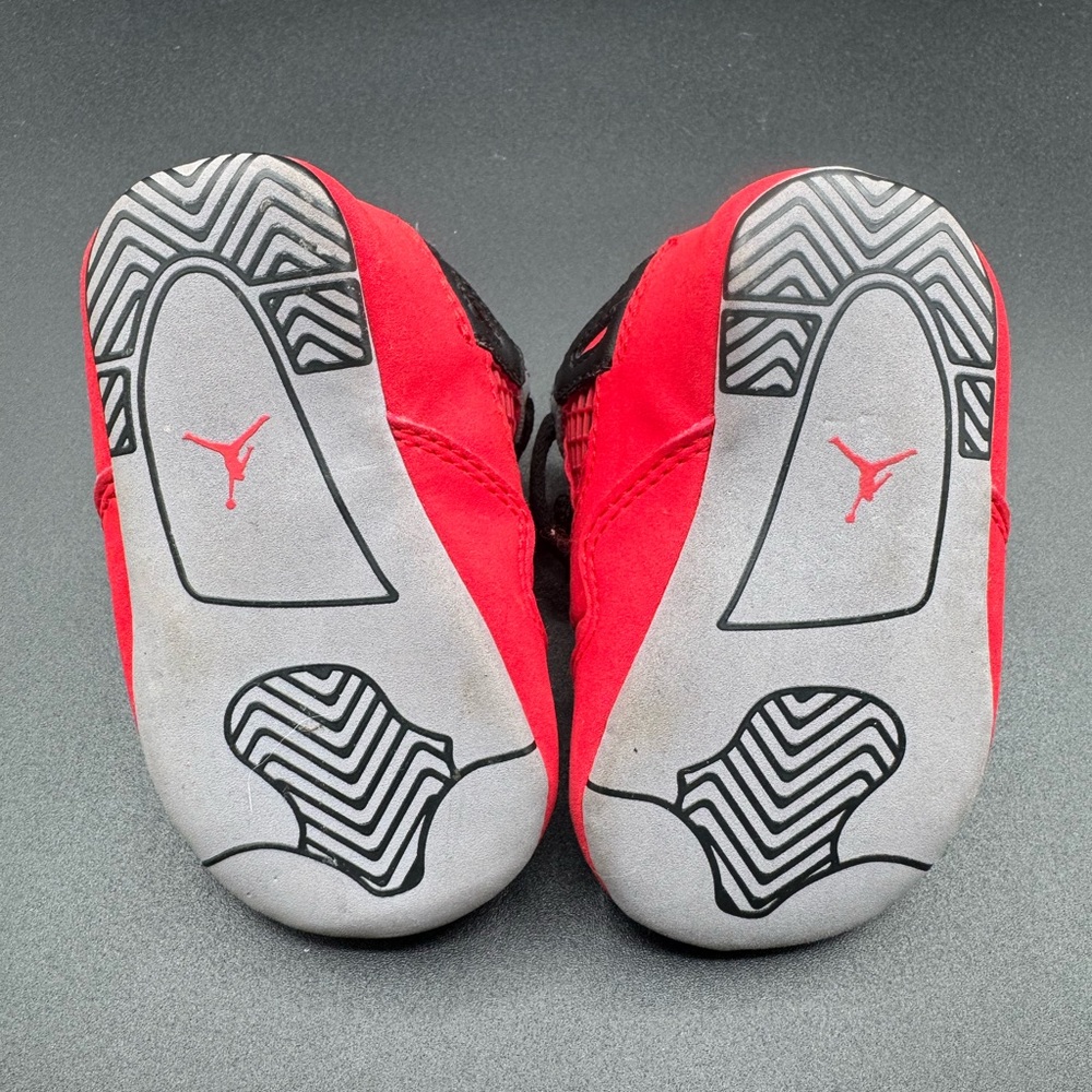 Jordan Kids Red and Black Sneakers - Picture 9 of 11